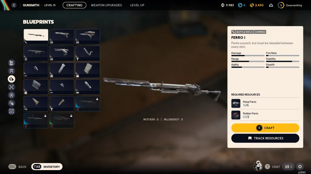 Arma de ferro em ARC Raiders. 