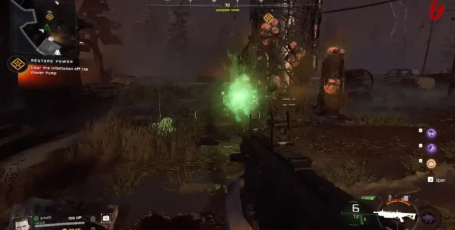 Uma cena de luta em Black Ops 7 Zombies