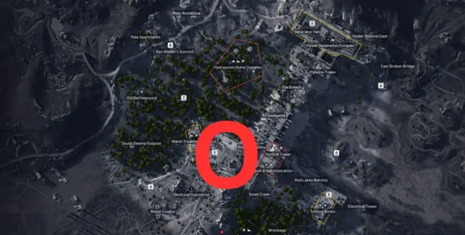 Localização do saltador em Dam Battlegrounds