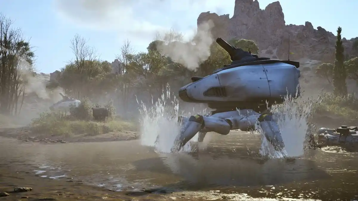 Alguns Bombardeiros em ARC Raiders lutando em um pântano.