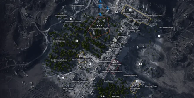 Locais de dispositivos EMP e interruptores de energia em ARC Raiders