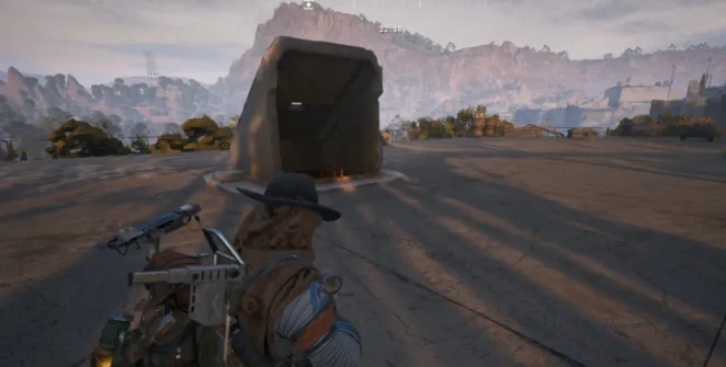 Jogador mirando em uma escotilha em ARC Raiders