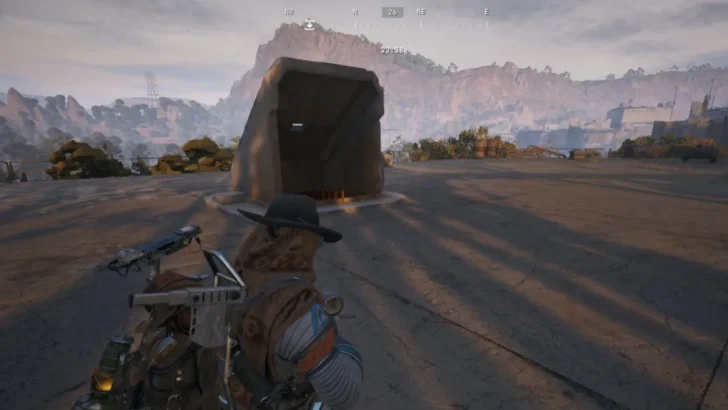 Jogador mirando em uma escotilha em ARC Raiders