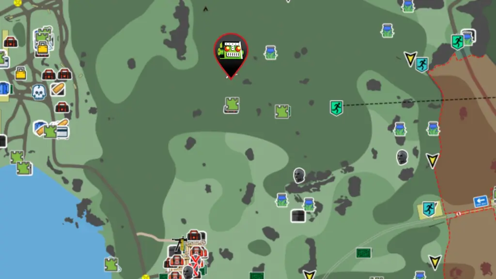 Localização do avião quebrado na floresta