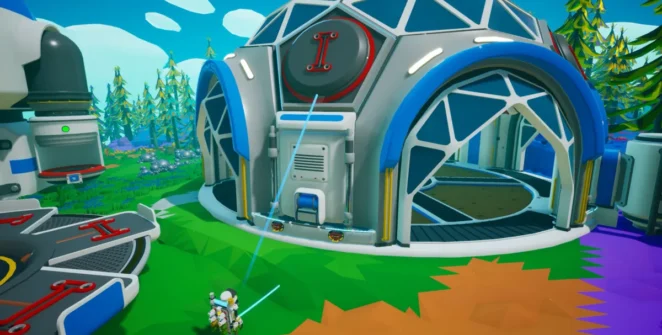 Uma cúpula em Astroneer