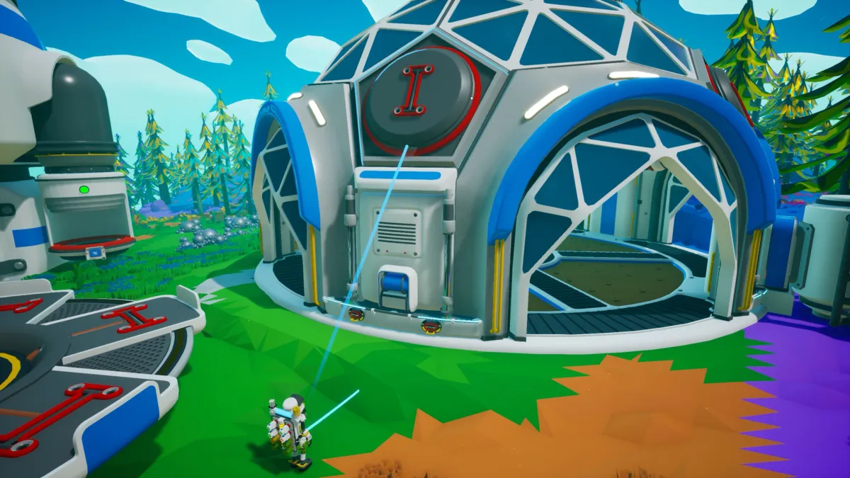Uma cúpula em Astroneer