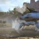 Alguns Bombardeiros em ARC Raiders lutando em um pântano.