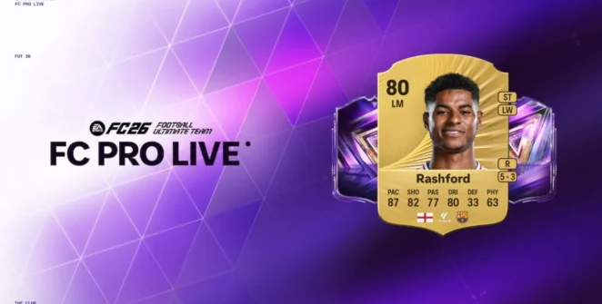 Cartão base de Marcus Rashford no FC 26 Ultimate Team