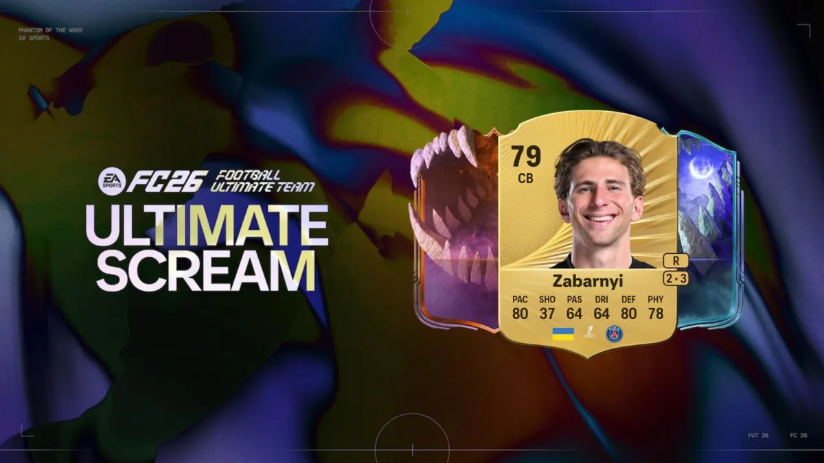 Cartão Ultimate Team de Zabarnyi no FC 26