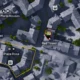 O edifício da Torre Vermelha em um mapa 3D da cidade enterrada em ARC Raiders.