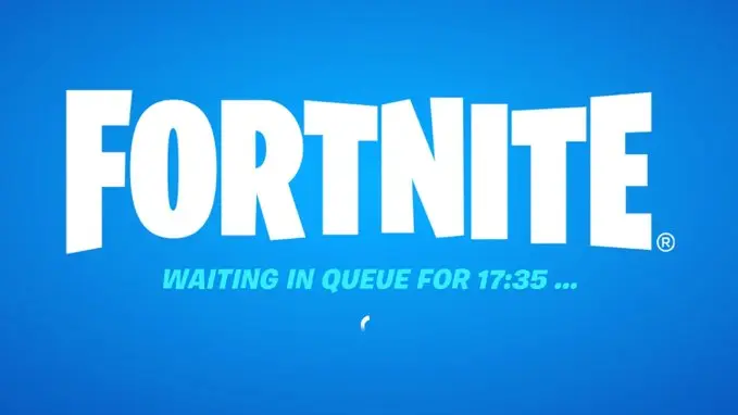 Fila de login em Fortnite