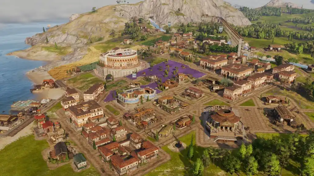 Uma cidade romana em Anno 117 Pax Romana.