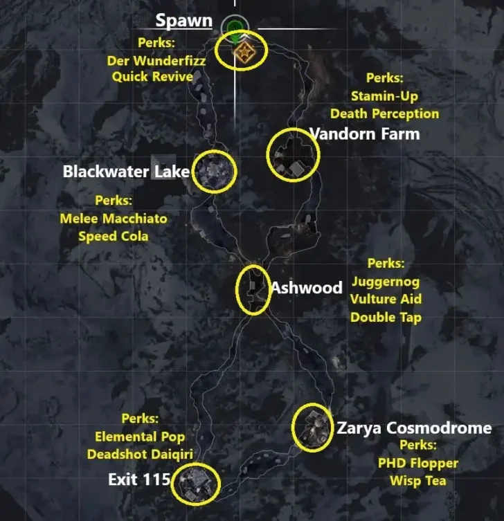 Localização do mapa de Cinzas dos Amaldiçoados
