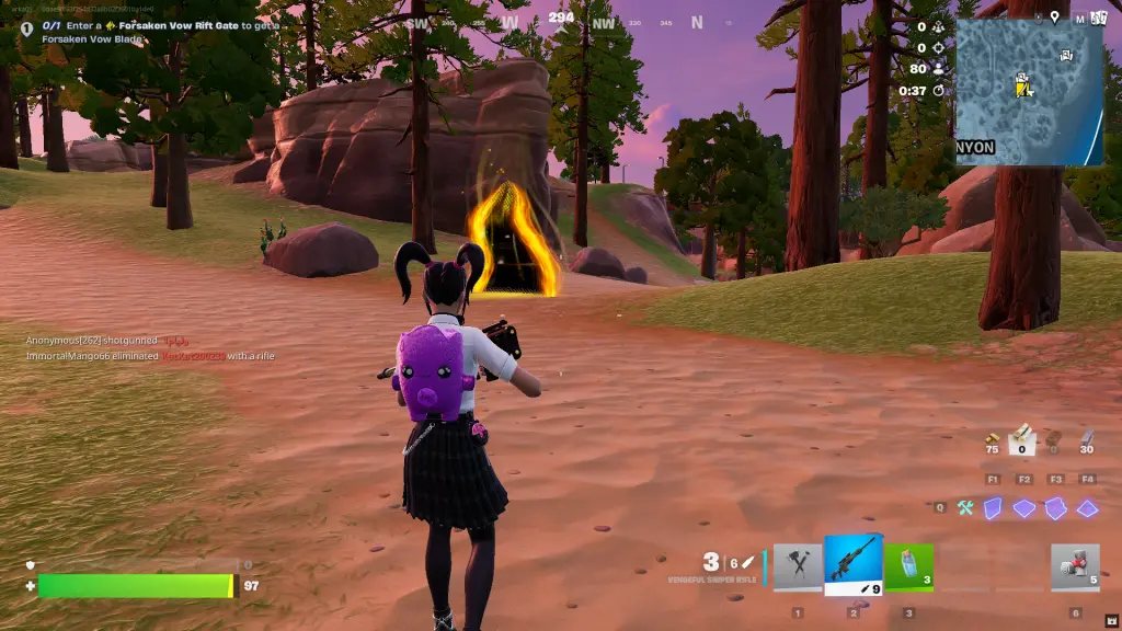 Portão da Fenda em Fortnite