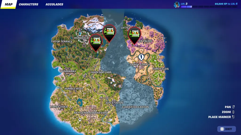 Localização silenciosa em Fortnite
