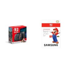 Pacote Nintendo Switch 2 + Mario Kart World com cartão microSD Express Samsung de 256 GB