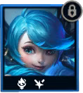 Ícone de Gwen do Teamfight Tactics.