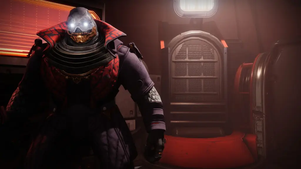 Armorer Aghol, um Cabal de queixo dourado que é o intendente da Divisão de Totalidade em Destiny 2 Renegades