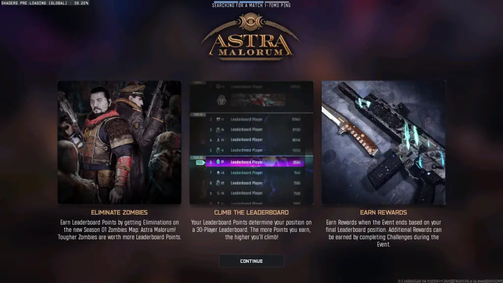 Guia do evento Astra Malorum Leaderboard