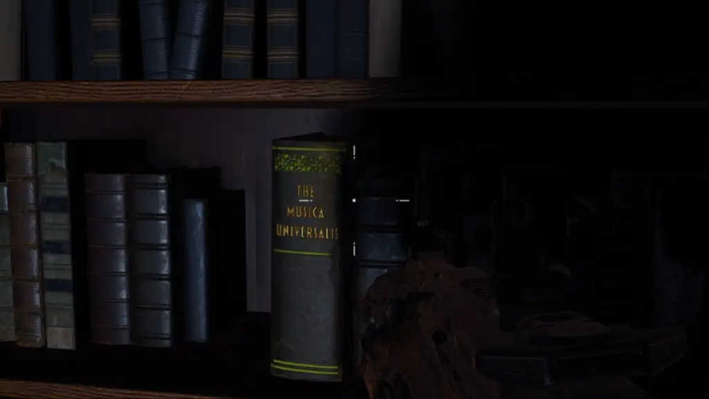 Um livro em uma estante