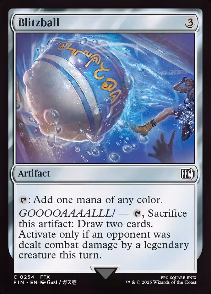 Uma imagem da carta Blitzball Magic: The Gathering