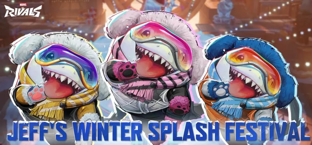 Skins do Jeff's Winter Splash Festival Marvel Rivals