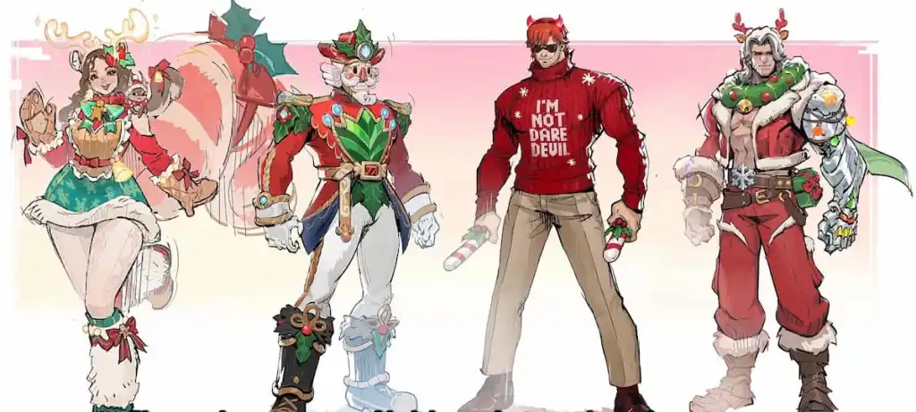 Peles de Natal da Garota Esquilo, Homem-Aranha, Demolidor e Soldado Invernal em Marvel Rivals