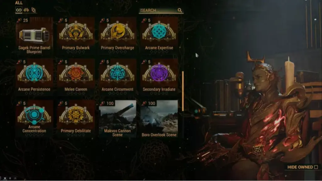 Novos Arcanos no Warframe