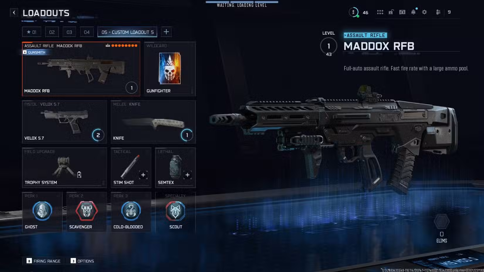 O Maddox RFB em Black Ops 7 com a classe listada neste guia.