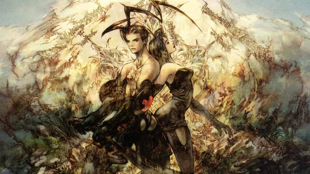 A arte da capa de Vagrant Story
