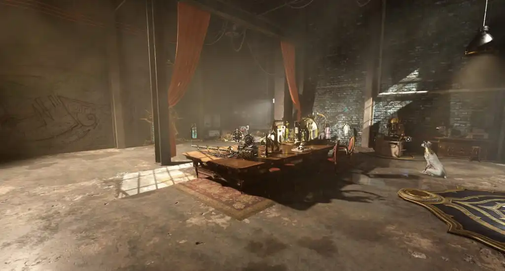 A garagem nos fundos em Höllvania.