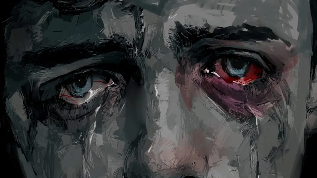 Olhos injetados e marejados de MC em No Means Nothing Worst Possible Ending