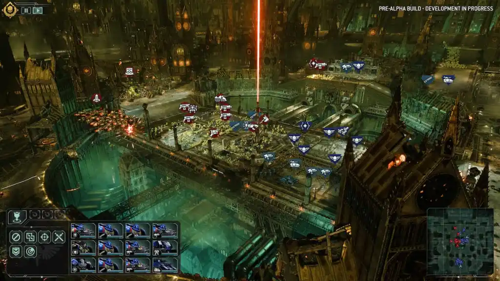 Uma batalha épica em Warhammer 40K Total War. 