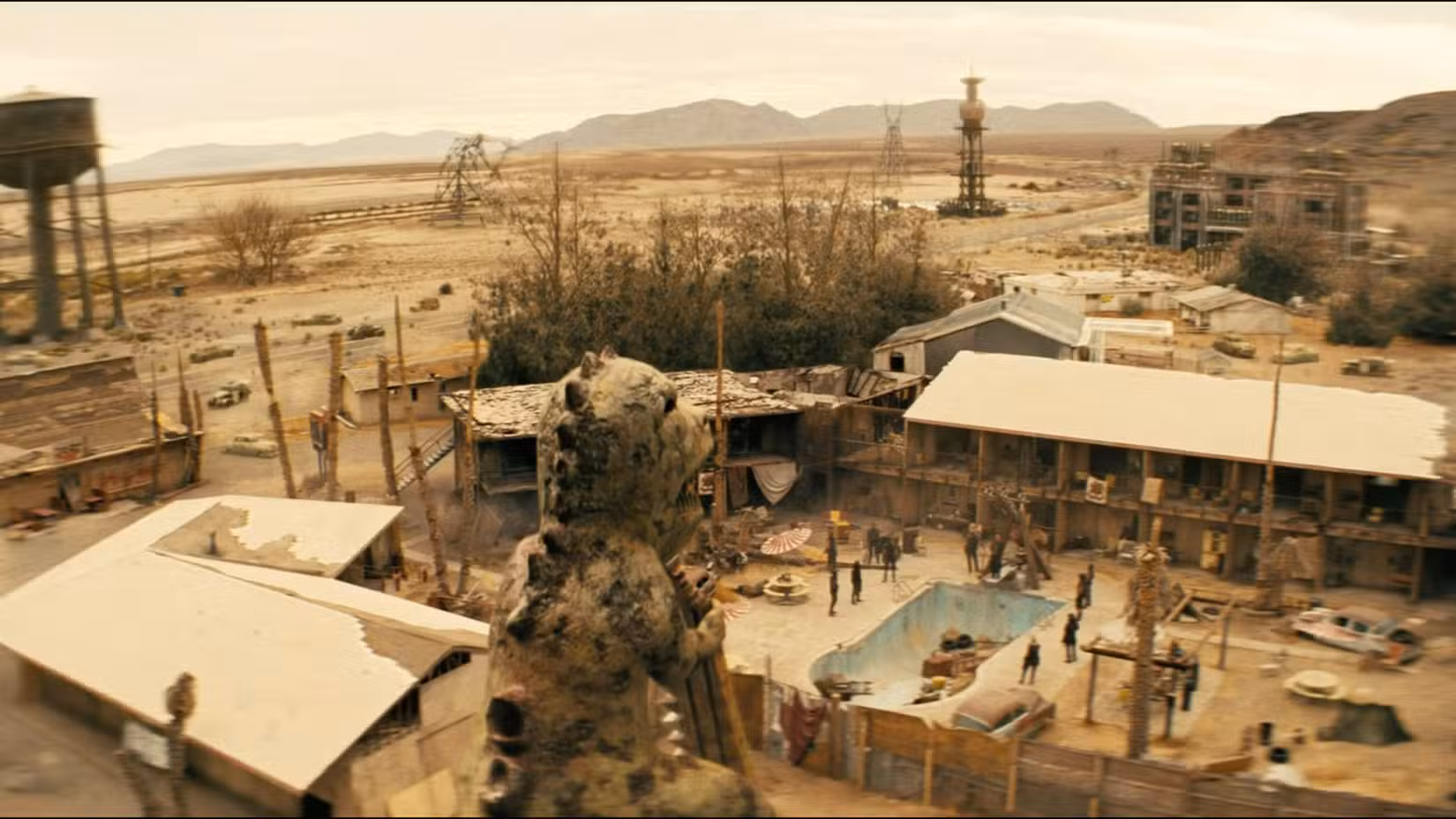 A cidade de Novac no episódio 1 da 2ª temporada de Fallout.