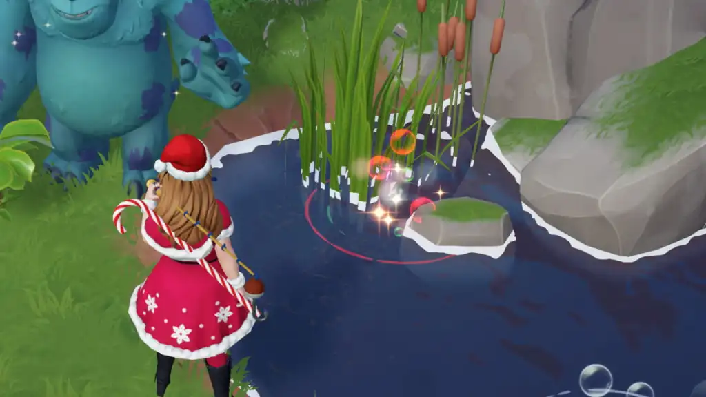 Círculo festivo de peixes do Disney Dreamlight Valley