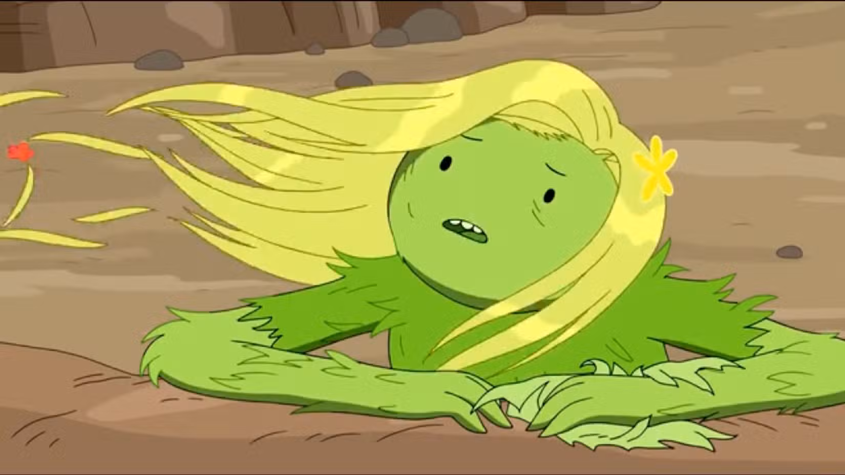 Cena de Adventure Time de Fern se desintegrando no final da série