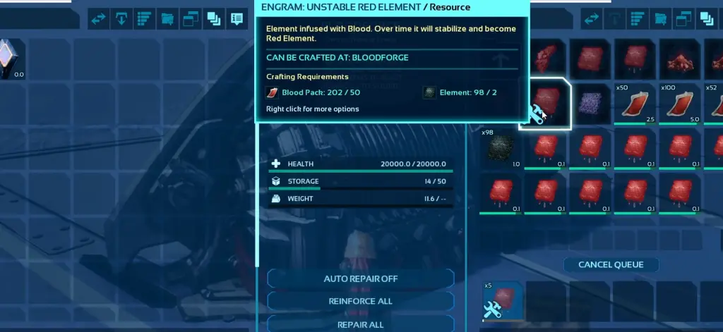 Elemento Vermelho em ARK Survival Ascended