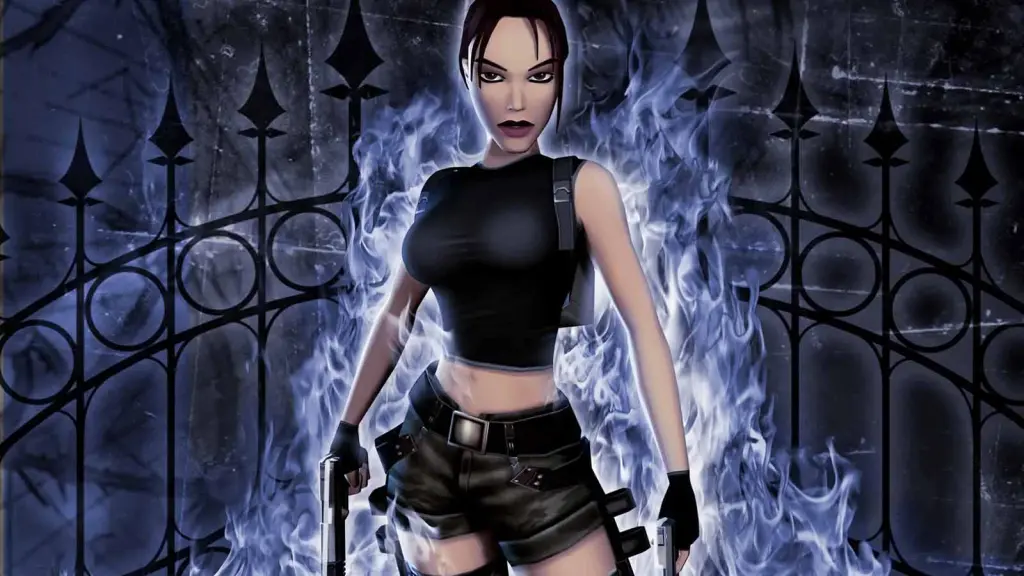 Lara Croft em Tomb Raider Anjo das Trevas