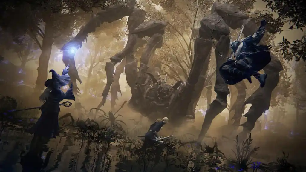 Elden Ring Nightreign grande luta de aranha