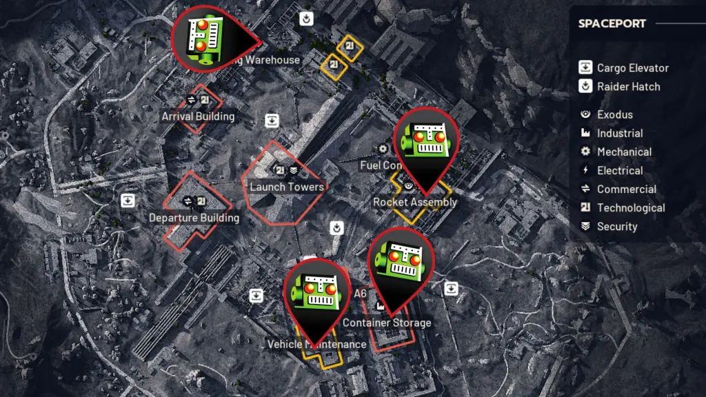 Localização das bobinas de resfriamento em ARC Raiders