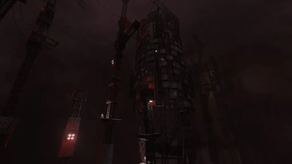 Uma torre assustadora em White Knuckle.