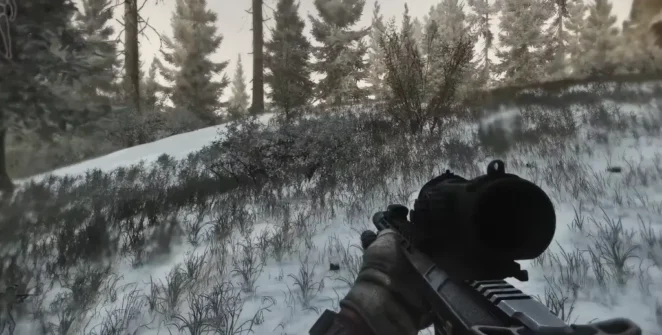 Explorando a floresta em Escape from Tarkov