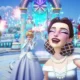 Tirando uma foto com a Cinderela no Disney Dreamlight Valley