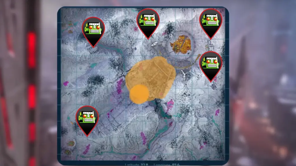 Localização do criolofossauro em ARK Survival Ascended