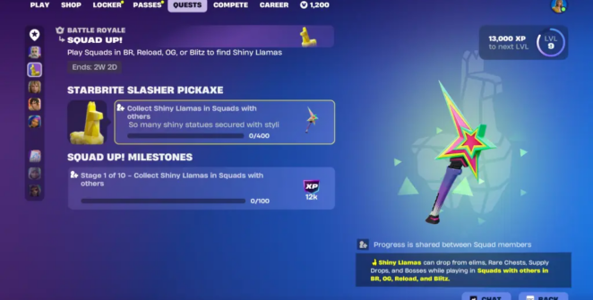 Como obter Shiny Llamas em Fortnite Capítulo 7 Temporada 1 e obter Starbite Slasher – Destructoid
