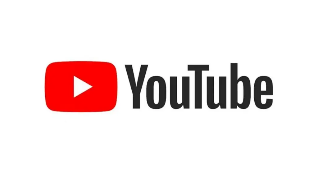Logotipo branco do YouTube