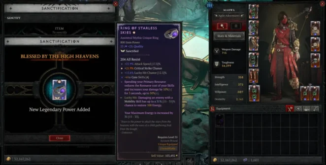 Sistema de santificação em Diablo 4
