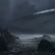 Uma nave estelar acidentada em Star Wars: Fate of the Old Republic.