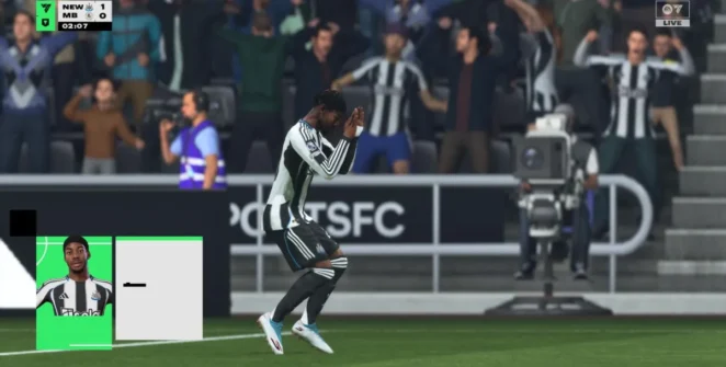 Anthony Elanga realizando um Griddy no FC 26