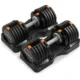Halteres ajustáveis ​​NordicTrack Select-a-Weight (par, 55 libras cada)